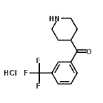 CAS 登录号：64670-97-9， 4-哌啶基[3-(三氟甲基)苯基]甲酮盐酸盐(1:1)