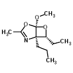 CAS#: 647012-60-0, (1R,5S,7R)-7-Ethyl-5-methoxy-3-methyl-1-propyl-4,6-dioxa-2-azabicyclo[3.2.0]hept-2-ene