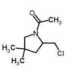 CAS#: 647027-85-8, 1-[2-(Chloromethyl)-4,4-dimethyl-1-pyrrolidinyl]ethanone