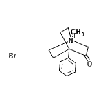 CAS#: 64755-06-2, 1-Methyl-3-oxo-4-phenyl-1-azoniabicyclo[2.2.2]octane bromide
