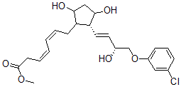 CAS#: 64775-52-6, (3Z,5Z)-7-[(1R)-2beta-[(E,R)-4-(3-Chlorophenoxy)-3-Hydroxy-1-Butenyl]-3alpha,5alpha-Dihydroxycyclopentan-1alpha-Yl]-3,5-Heptadienoic Acid Methyl Ester