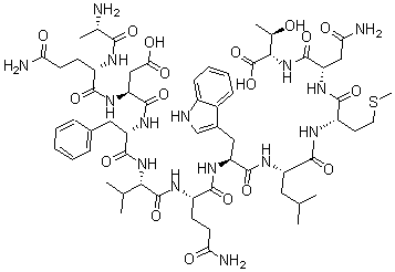 CAS 登录号：64790-15-4， L-丙氨酰-L-谷氨酰胺酰-L-alpha-天冬氨酰-L-苯丙氨酰-L-缬氨酰-L-谷氨酰胺酰-L-色氨酰-L-亮氨酰-L-蛋氨酰-L-天冬氨酰胺酰-L-苏氨酸