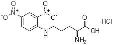 CAS#: 64821-45-0, N<sup>5</sup>-(2,4-Dinitrophenyl)ornithine hydrochloride (1:1)