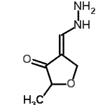 CAS 登录号：648408-61-1， (4E)-4-(肼基甲基烯)-2-甲基二氢-3(2H)-呋喃酮
