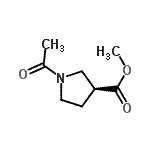 CAS 登录号：648413-65-4， 甲基(3S)-1-乙酰基-3-吡咯烷羧酸酯