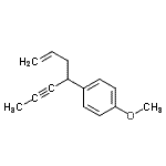 CAS 登录号：648433-40-3， 1-(1-庚烯-5-炔-4-基)-4-甲氧基苯