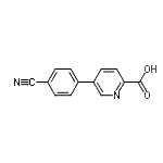 CAS 登录号：648898-17-3， 5-(4-氰基苯基)-2-吡啶羧酸