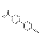 CAS 登录号：648898-18-4， 6-(4-氰基苯基)烟酸