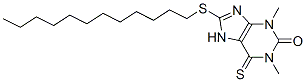 CAS 登录号：6493-37-4， 6,7-二氢-1,3-二甲基-8-(十二烷基硫代)-6-硫代-1H-嘌呤-2(3H)-酮