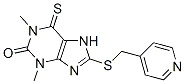 CAS 登录号：6493-45-4， 8-[(4-吡啶甲基)硫代]-3,7-二氢-1,3-二甲基-6-硫代-1H-嘌呤-2-酮