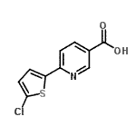 CAS#: 649557-64-2, 6-(5-chloro-2-thienyl)pyridine-3-carboxylic acid