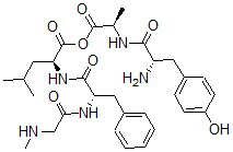CAS 登录号：64963-13-9， 丙氨酰(2)-甲基-苯丙氨酰(4)-脑啡肽-亮氨酸