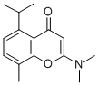 CAS 登录号：64965-13-5， 2-(二甲基氨基)-5-(1-甲基乙基)-8-甲基-4H-1-苯并吡喃-4-酮