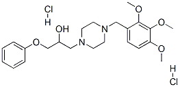 CAS#: 64966-24-1, 1-Phenoxy-3-[4-[(2,3,4-Trimethoxyphenyl)Methyl]Piperazin-1-Yl]Propan-2 -Ol Dihydrochloride