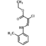 CAS 登录号：64989-46-4， 乙基(2E)-氯[(2-甲基苯基)亚肼基]乙酸酯