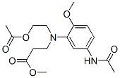 CAS 登录号：65059-88-3， N-[2-乙酰氧基乙基]-N-[5-(乙酰氨基)-2-甲氧基苯基]-beta-丙氨酸甲酯