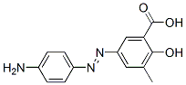 CAS 登录号：65072-59-5， 5-[(4-氨基苯基)偶氮]-3-甲基水杨酸