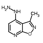 CAS#: 651054-75-0, 4-Hydrazino-3-methyl[1,2]oxazolo[5,4-b]pyridine