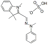CAS#: 65121-73-5, 1,3,3-Trimethyl-2-[(Methylphenylhydrazono)Methyl]-3H-Indolium Hydrogen Sulphate