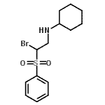 CAS#: 65210-99-3, N-[2-Bromo-2-(phenylsulfonyl)ethyl]cyclohexanamine