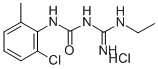 CAS 登录号：65229-64-3， 1-(2-氯-6-甲基苯基)-3-乙基脒基-脲盐酸盐