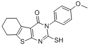 CAS#: 65234-02-8, 2-Mercapto-3-(4-Methoxy-Phenyl)-5,6,7,8-Tetrahydro-3H-Benzo[4,5]Thieno[2,3-d]Pyrimidin-4-One