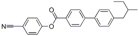 CAS 登录号：65238-19-9， 4'-(2-甲基丁基)-(1,1'-联苯)-4-羧酸 4-氰基苯基酯