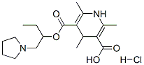 CAS 登录号：65238-77-9， 2,4,6-三甲基-5-(1-吡咯烷-1-基丁烷-2-基氧羰基)-1,4-二氢吡啶-3-羧酸盐酸盐