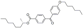 CAS 登录号：65242-72-0， (S)-4-[4-(己氧基)苯甲酰基]苯甲酸 1-甲基庚基酯