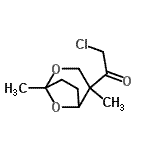 CAS#: 65251-85-6, 2-Chloro-1-(1,4-dimethyl-2,8-dioxabicyclo[3.2.1]oct-4-yl)ethanone
