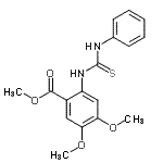 CAS#: 65301-91-9, Methyl 4,5-dimethoxy-2-[(phenylcarbamothioyl)amino]benzoate