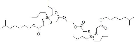 CAS#: 65308-00-1, Diisooctyl 4,4,15,15-Tetrabutyl-7,12-Dioxo-8,11-Dioxa-3,5,14,16-Tetrathia-4,15-Distannaoctadecanedioate