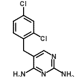 CAS 登录号：65321-42-8， 5-(2,4-二氯苄基)-2,4-嘧啶二胺