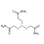 CAS 登录号：6533-78-4， 三(2-氨基-2-氧代乙基)三硫代亚锑酸酯