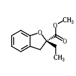CAS 登录号：653578-42-8， 甲基(2S)-2-乙基-2,3-二氢-1-苯并呋喃-2-羧酸酯