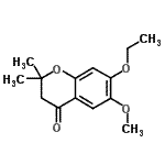 CAS#: 65383-62-2, 7-Ethoxy-6-methoxy-2,2-dimethyl-2,3-dihydro-4H-chromen-4-one