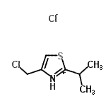 CAS 登录号：65386-28-9， 4-(氯甲基)-2-异丙基-1,3-噻唑-3-鎓氯化物