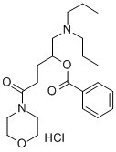 CAS#: 65446-89-1, 4-(4-(Benzoyloxy)-5-(Dipropylamino)-1-Oxopentyl)-Morpholine Monohydrochloride