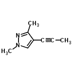 CAS#: 65447-58-7, 1,3-Dimethyl-4-(1-propyn-1-yl)-1H-pyrazole
