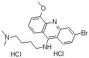 CAS#: 6546-56-1, N4-(3-Bromo-5-Methoxy-9-Acridinyl)-N1,N1-Dimethyl-1,4-Butanediamine Hydrochloride