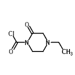 CAS#: 65464-07-5, 4-Ethyl-2-oxo-1-piperazinecarbonyl chloride