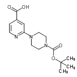 CAS#: 654663-42-0, 2-(4-{[(2-Methyl-2-propanyl)oxy]carbonyl}-1-piperazinyl)isonicotinic acid