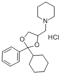 CAS 登录号：65471-78-5， 1-(2-环己基-2-苯基-1,3-二氧戊环-4-基甲基)-哌啶盐酸盐