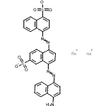 CAS#: 6548-25-0, Disodium 4-({4-[(4-Amino-1-Naphthyl)Diazenyl]-6-Sulfonato-1-Naphthyl}Diazenyl)-1-Naphthalenesulfonate