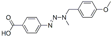 CAS 登录号：65542-18-9， 4-[3-(4-甲氧基苄基)-3-甲基-1-三氮烯基]苯甲酸