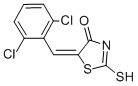 CAS 登录号：65562-49-4， 5-(2,6-二氯-亚苄基)-2-硫代-噻唑烷-4-酮