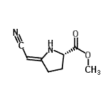 CAS 登录号：65571-74-6， 甲基(5Z)-5-(氰基甲基烯)-L-脯氨酸酯