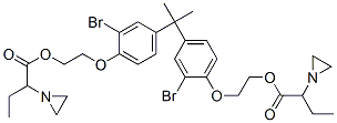 CAS#: 65581-12-6, (Isopropylidene)Bis[(2-Bromo-p-Phenylene)Oxyethylene] Bis(alpha-Ethylaziridine-1-Acetate)