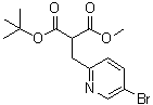CAS 登录号：656801-27-3， [(5-溴-2-吡啶基)甲基]丙二酸甲基叔丁基酯