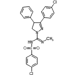 CAS#: 656827-86-0, 3-(4-Chlorophenyl)-N'-[(4-chlorophenyl)sulfonyl]-N-methyl-4-phenyl-4,5-dihydro-1H-pyrazole-1-carboximidamide